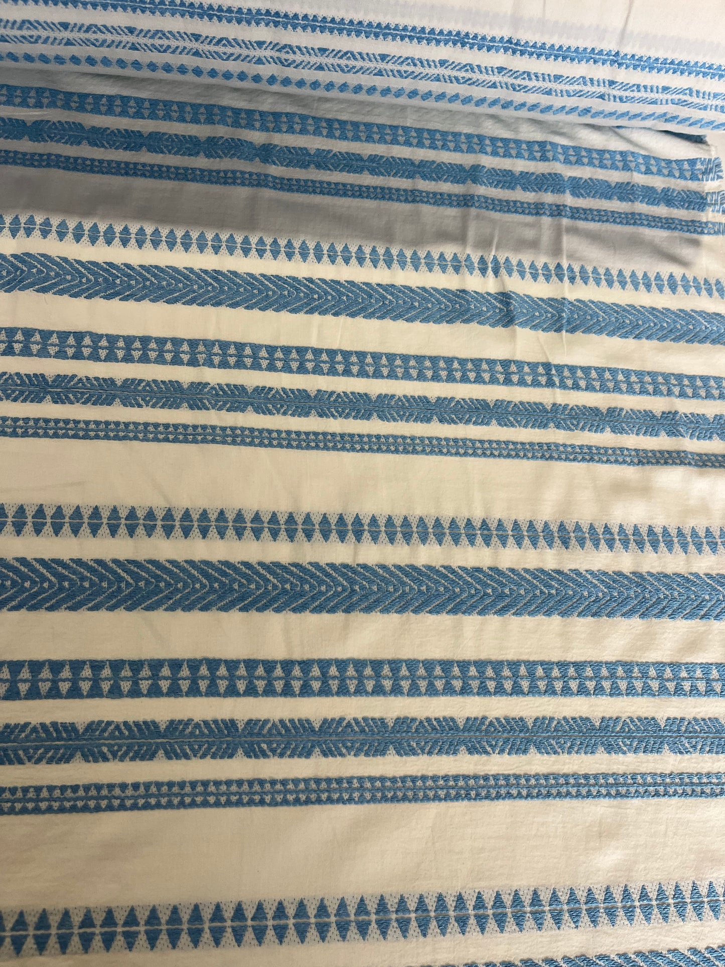 BAKU 005 cotton jacquard aztec design indigo