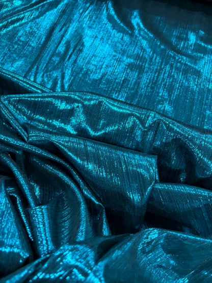 VIC 013 jersey crepon foil print emerald green