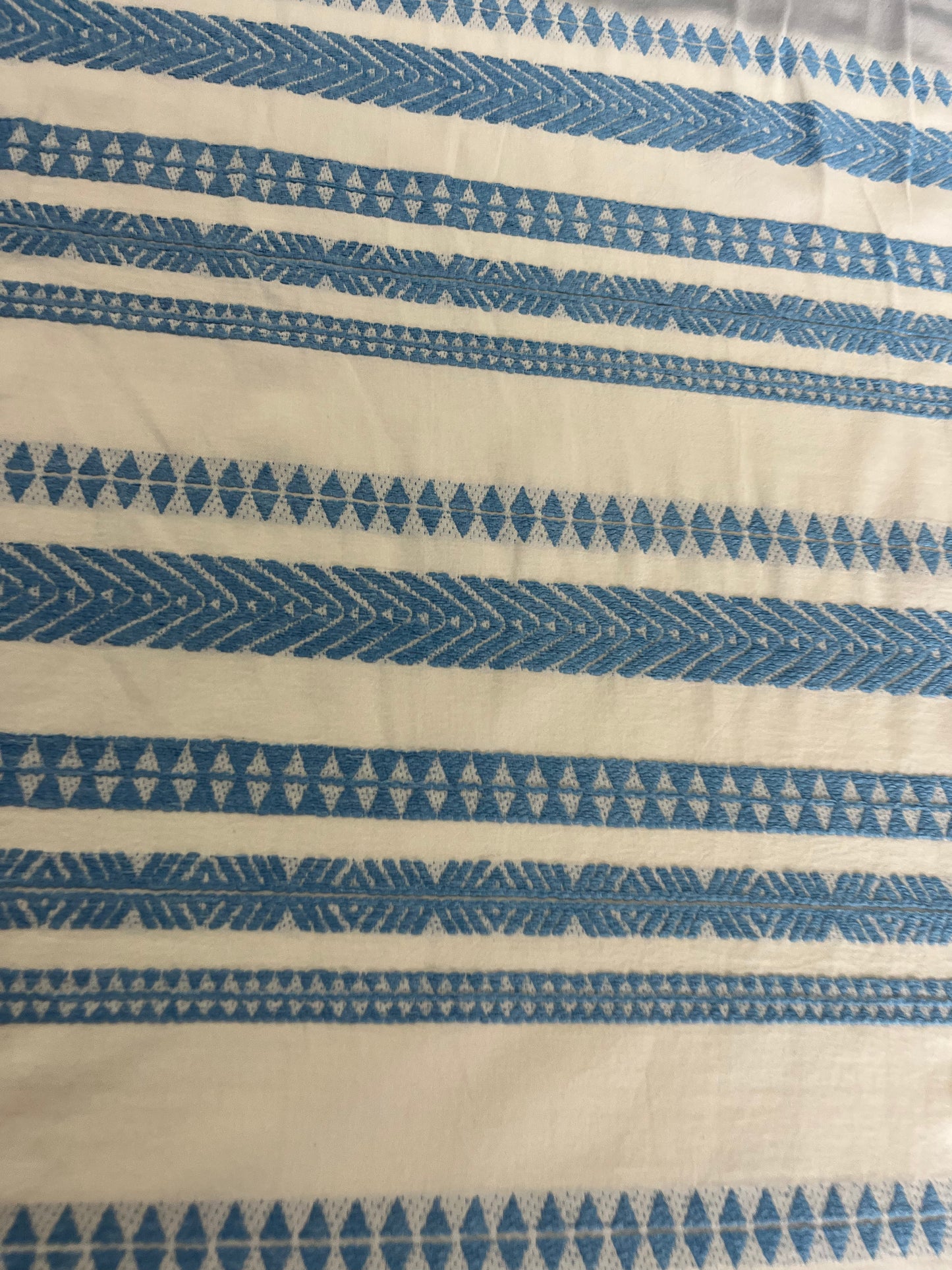 BAKU 005 cotton jacquard aztec design indigo