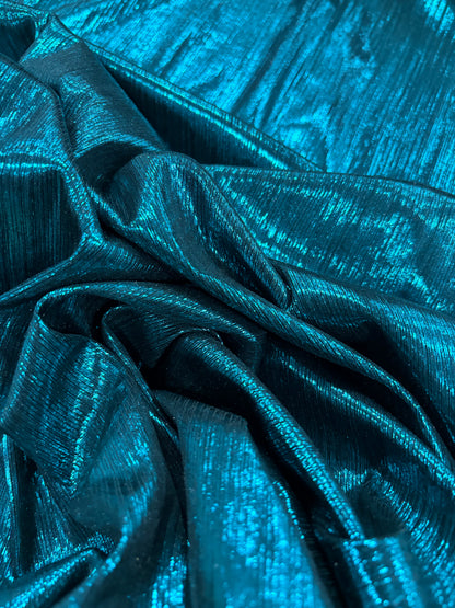 VIC 013 jersey crepon foil print emerald green