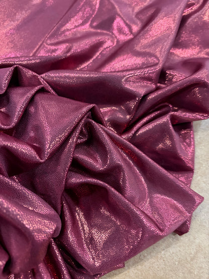 VIC 014 jersey crêpe foil print burgundy
