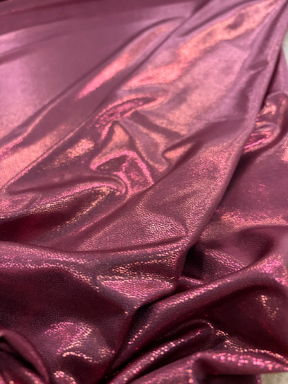 VIC 014 jersey crêpe foil print burgundy