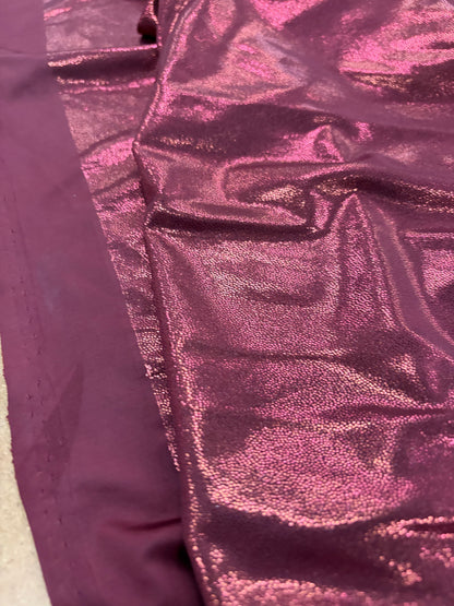 VIC 014 jersey crêpe foil print burgundy