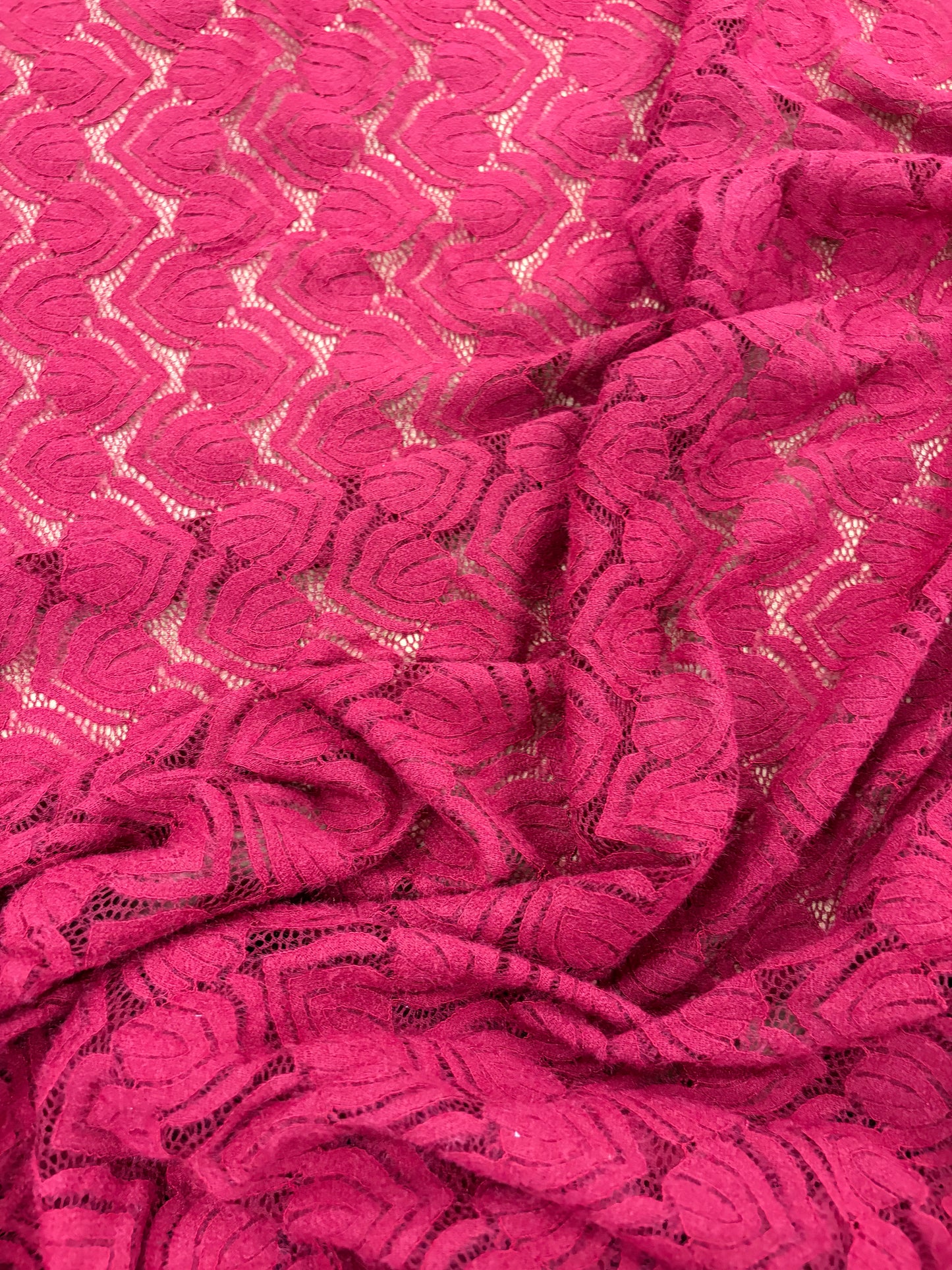 VIC 015 jersey lace burgundy