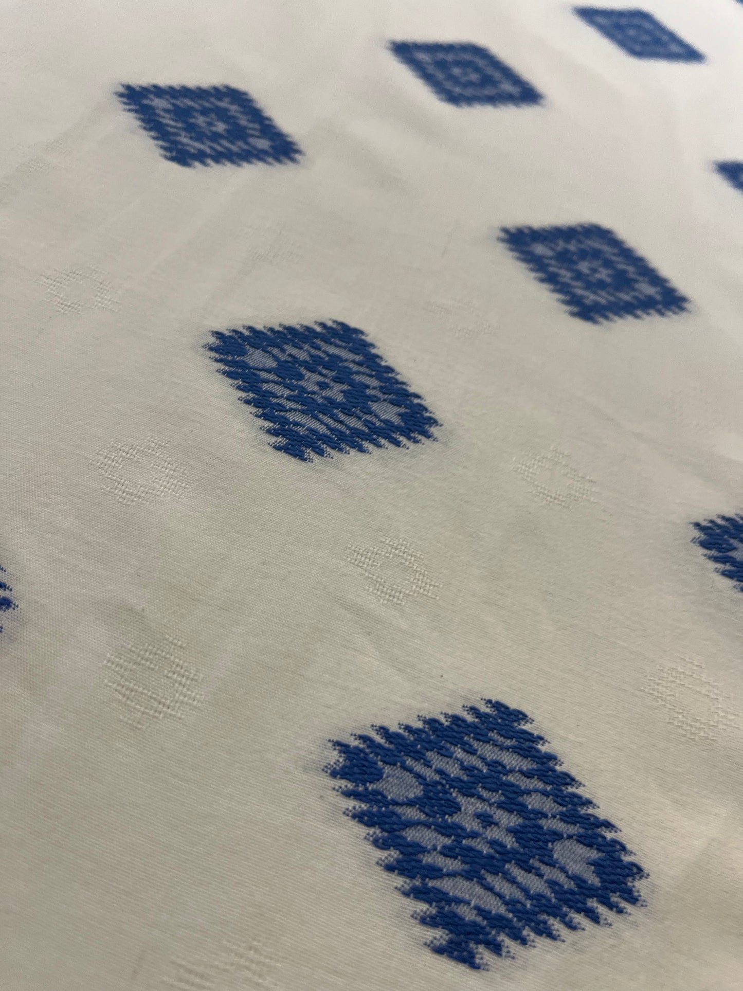 BAKU 006 cotton jacquard aztec design indigo