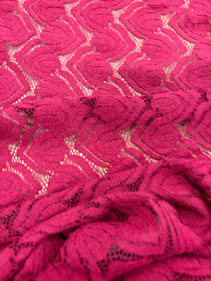 VIC 015 jersey lace burgundy