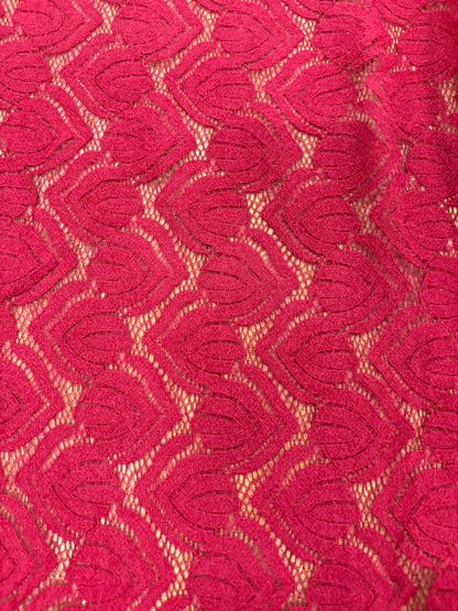 VIC 015 jersey lace burgundy