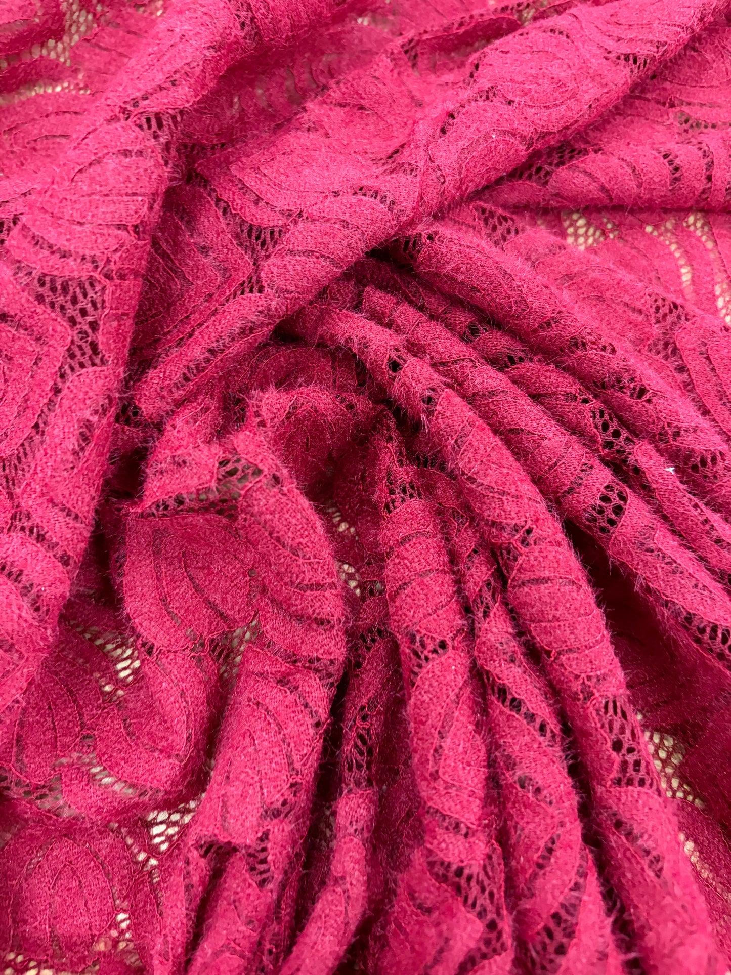 VIC 015 jersey lace burgundy