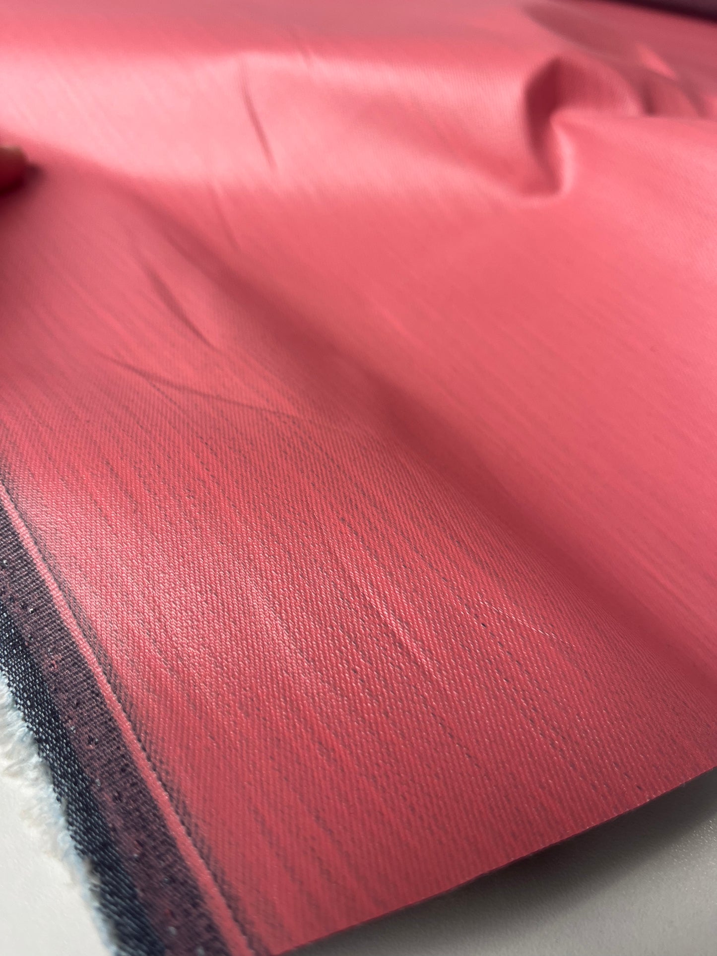 DENIM COLLECTION 012 denim with coloured coating pink