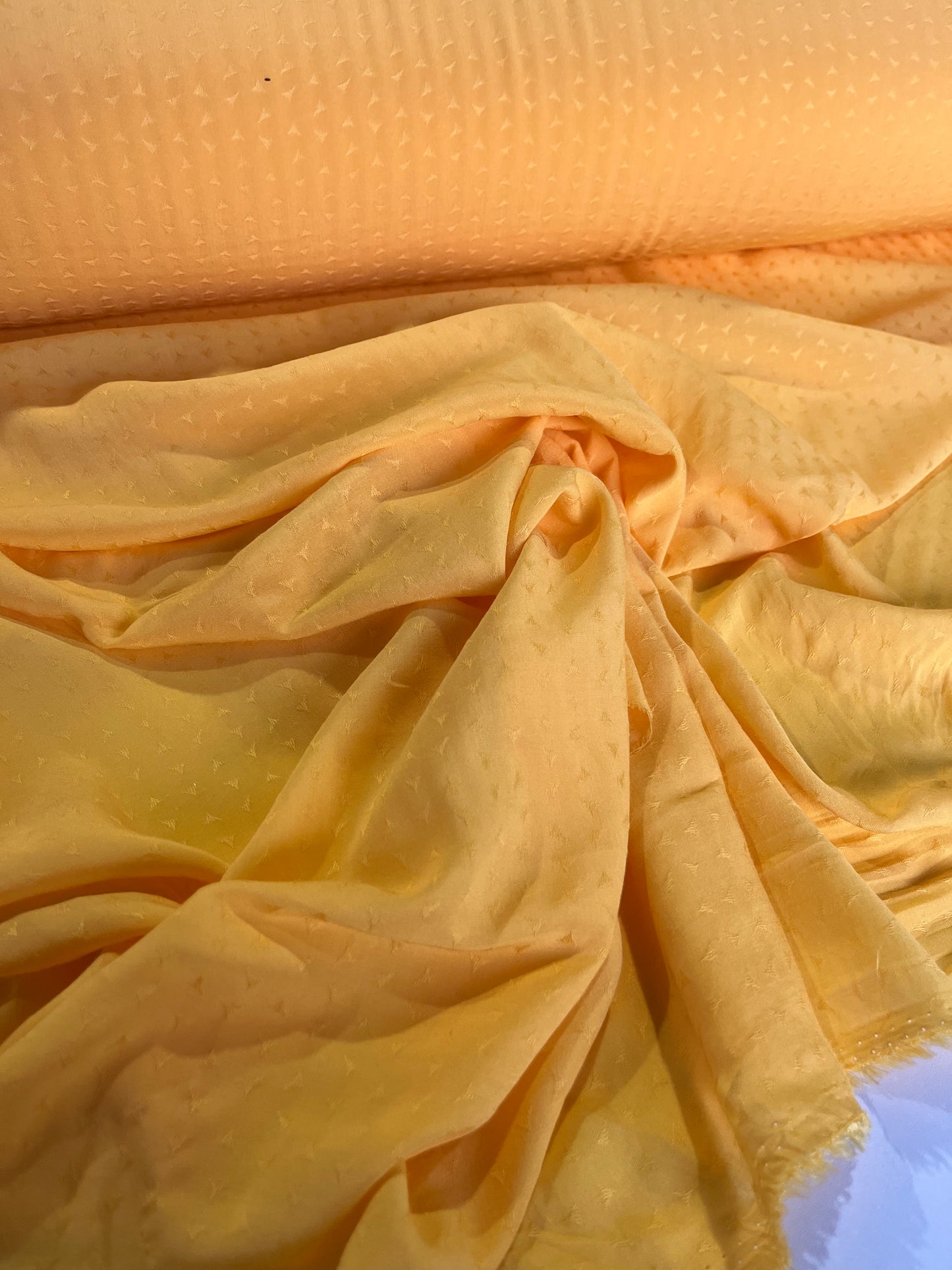 BAKU 008 viscose light jacquard warm yellow