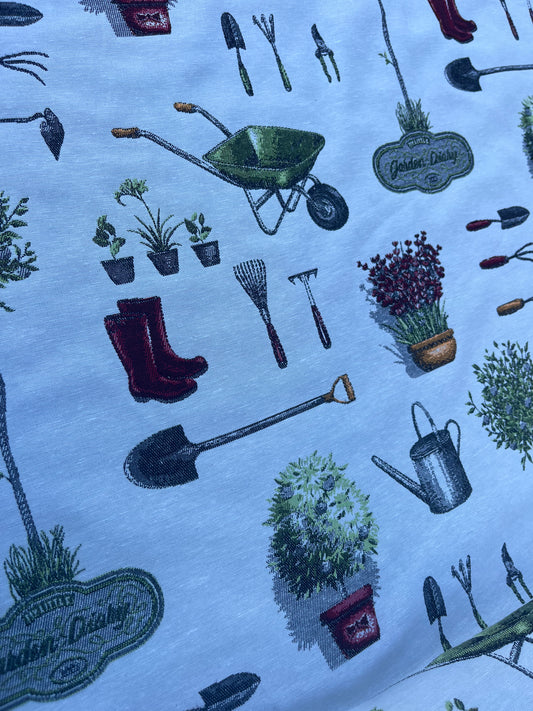 Hélène 052 heavy cotton jacquard "Garden"