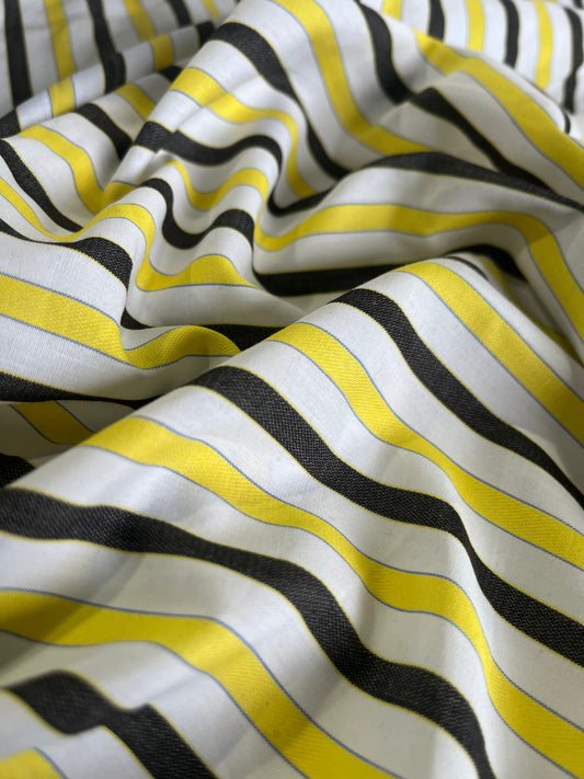 BAKU OO9 cotton woven stripe java/yellow