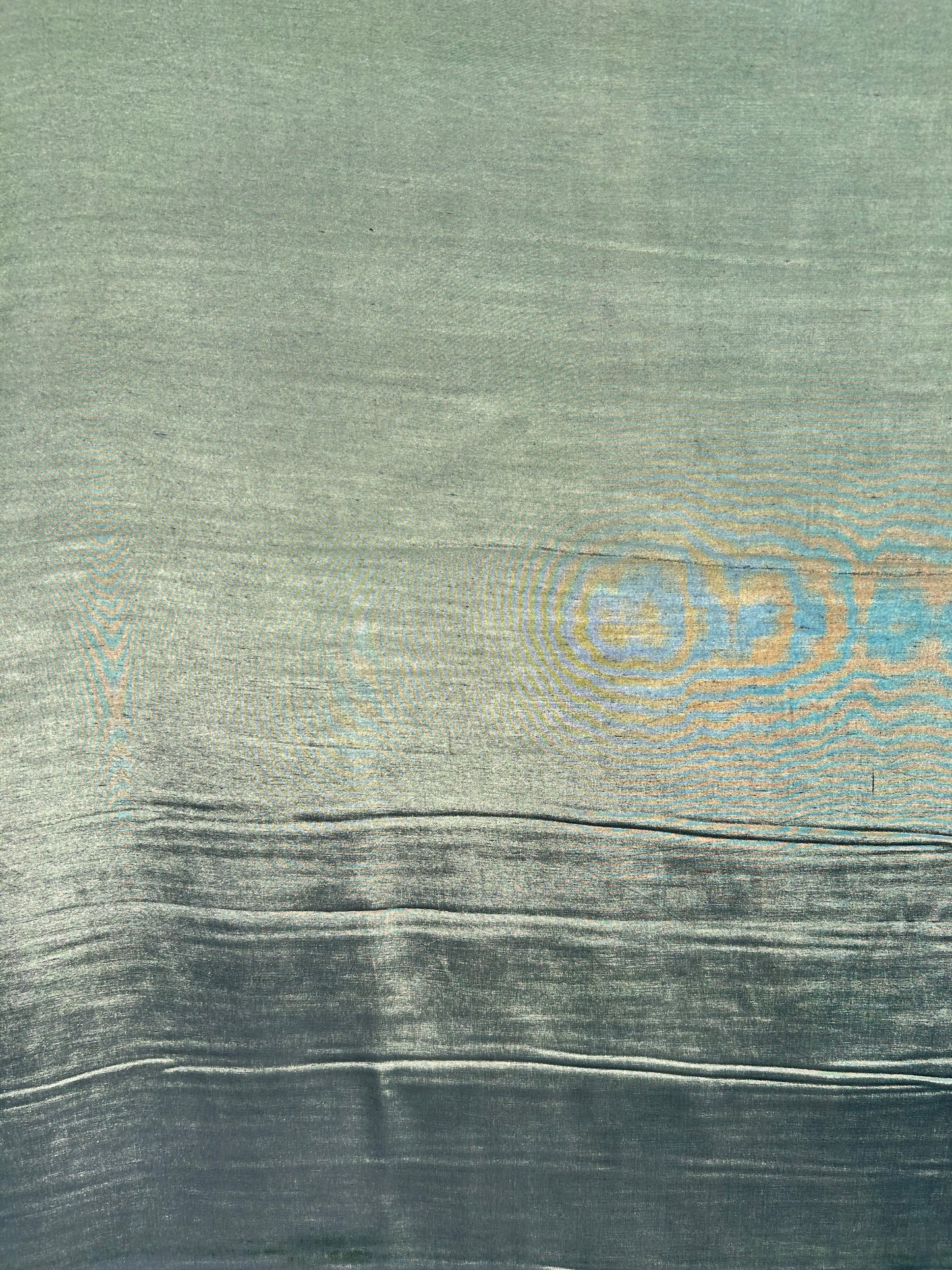 Solstice collection 9 cupro/viscose light khaky changeant fabric