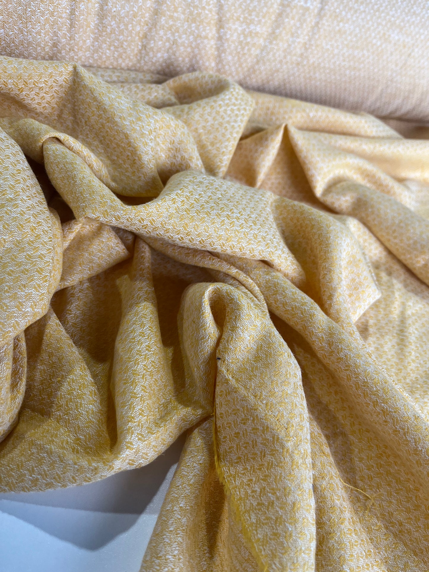 BAKU 011 midweight linen/cotton jacquard curry