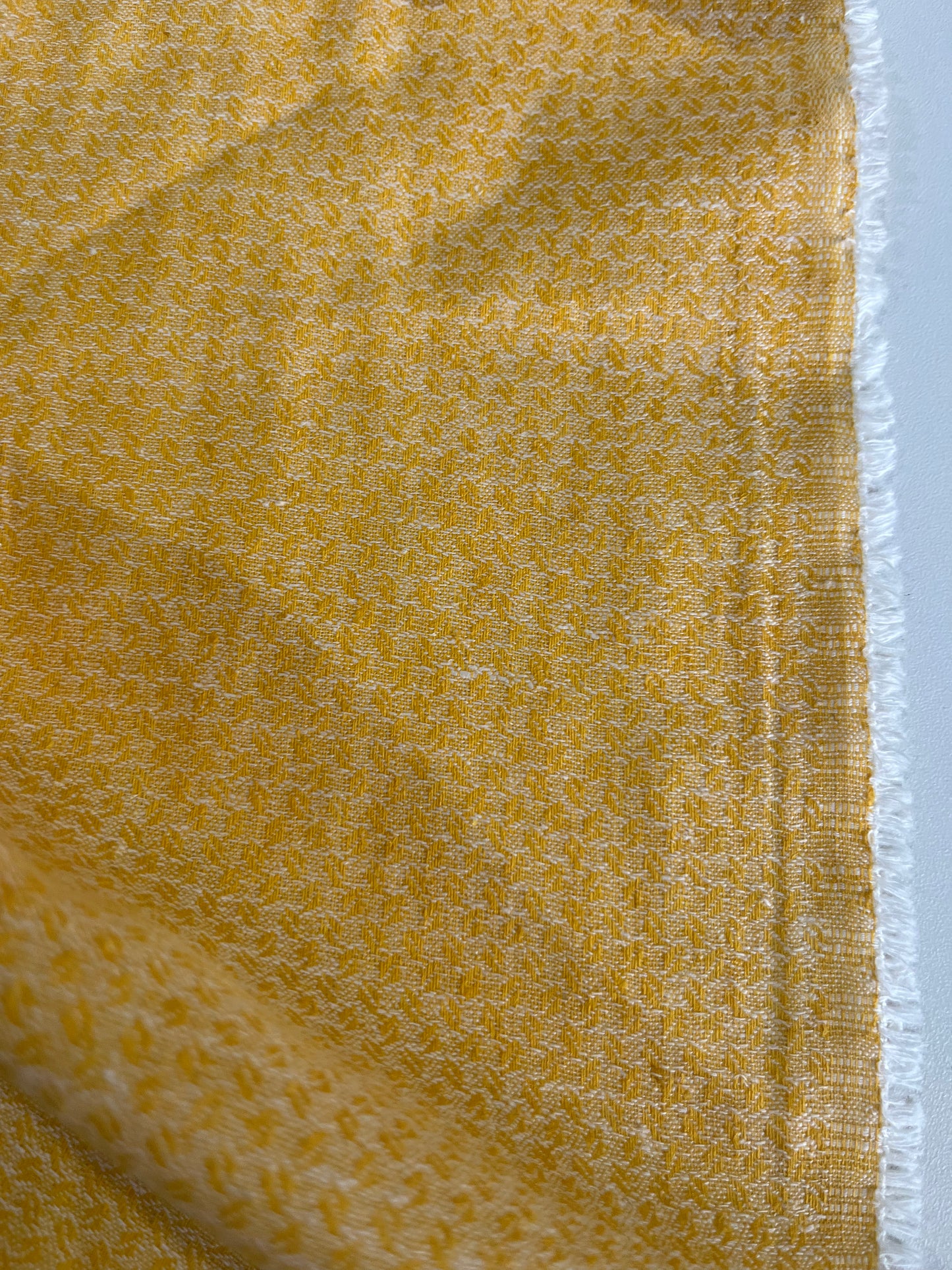 BAKU 011 midweight linen/cotton jacquard curry