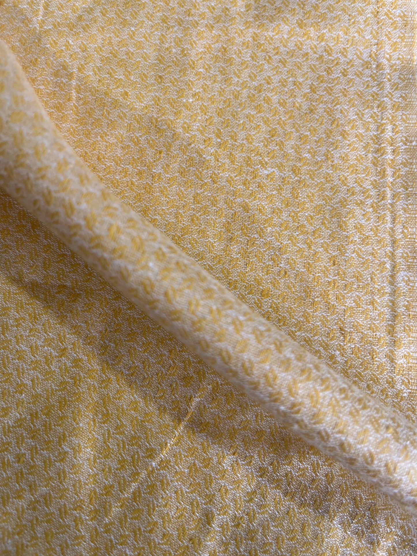 BAKU 011 midweight linen/cotton jacquard curry