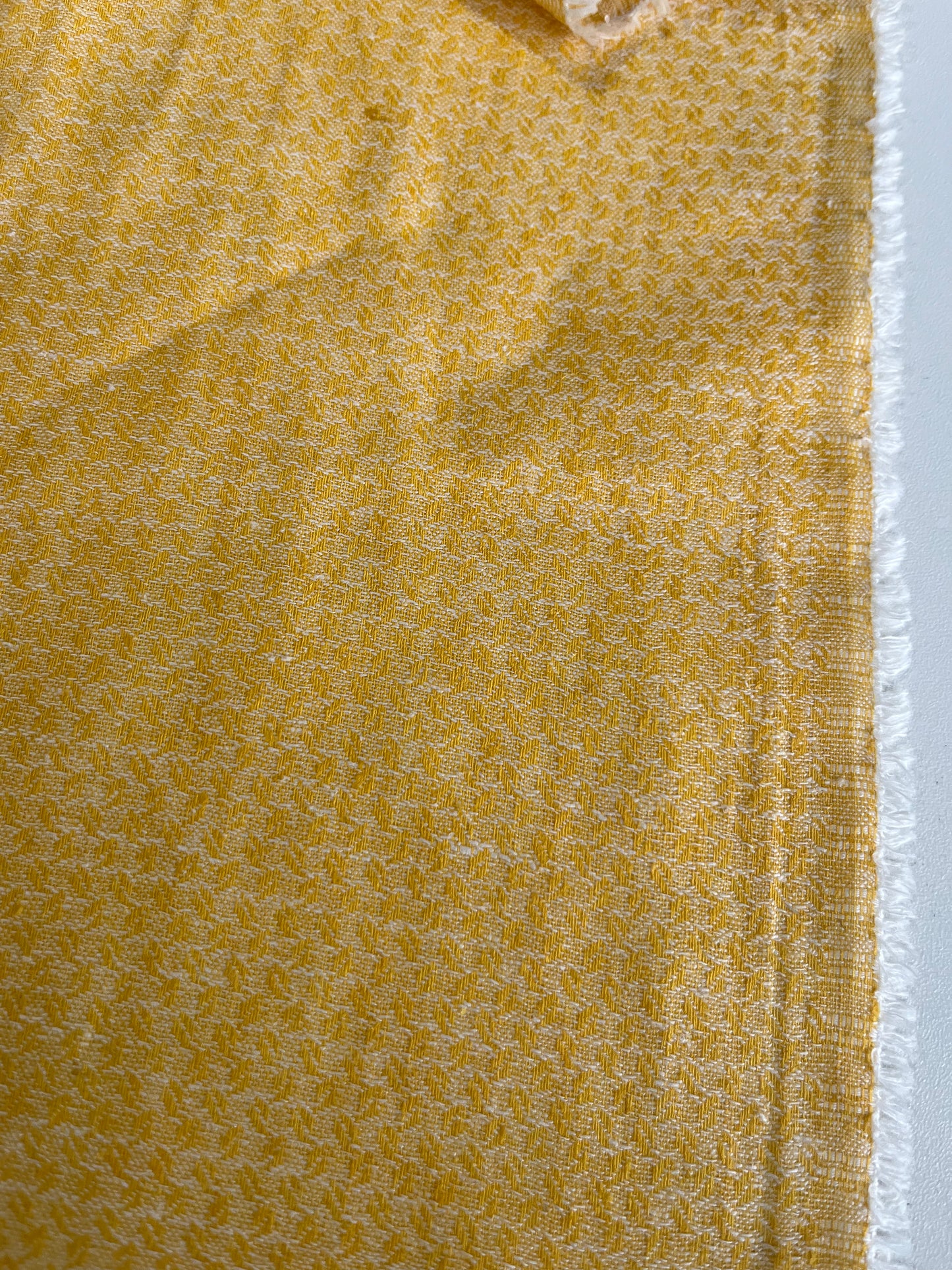 BAKU 011 midweight linen/cotton jacquard curry