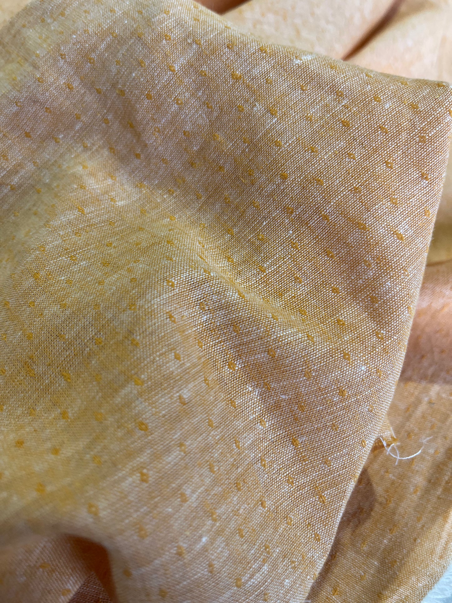 BAKU 012 midweight linen/cotton jacquard red curry