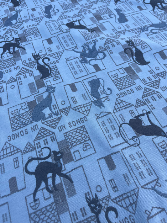 Hélène 055 heavy cotton jacquard "cats"