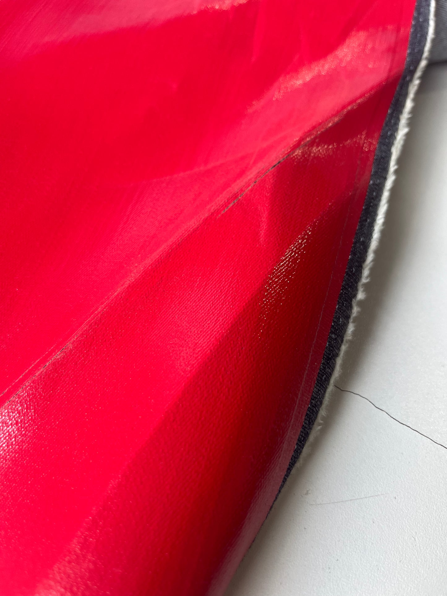 DENIM COLLECTION 017 denim with coloured coating red