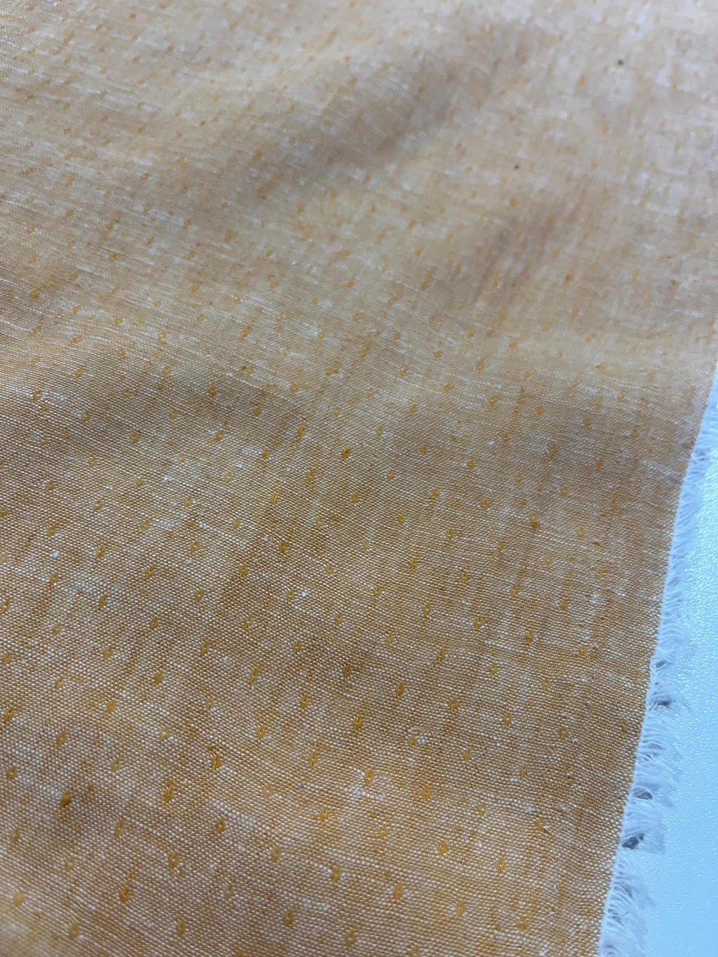 BAKU 012 midweight linen/cotton jacquard red curry