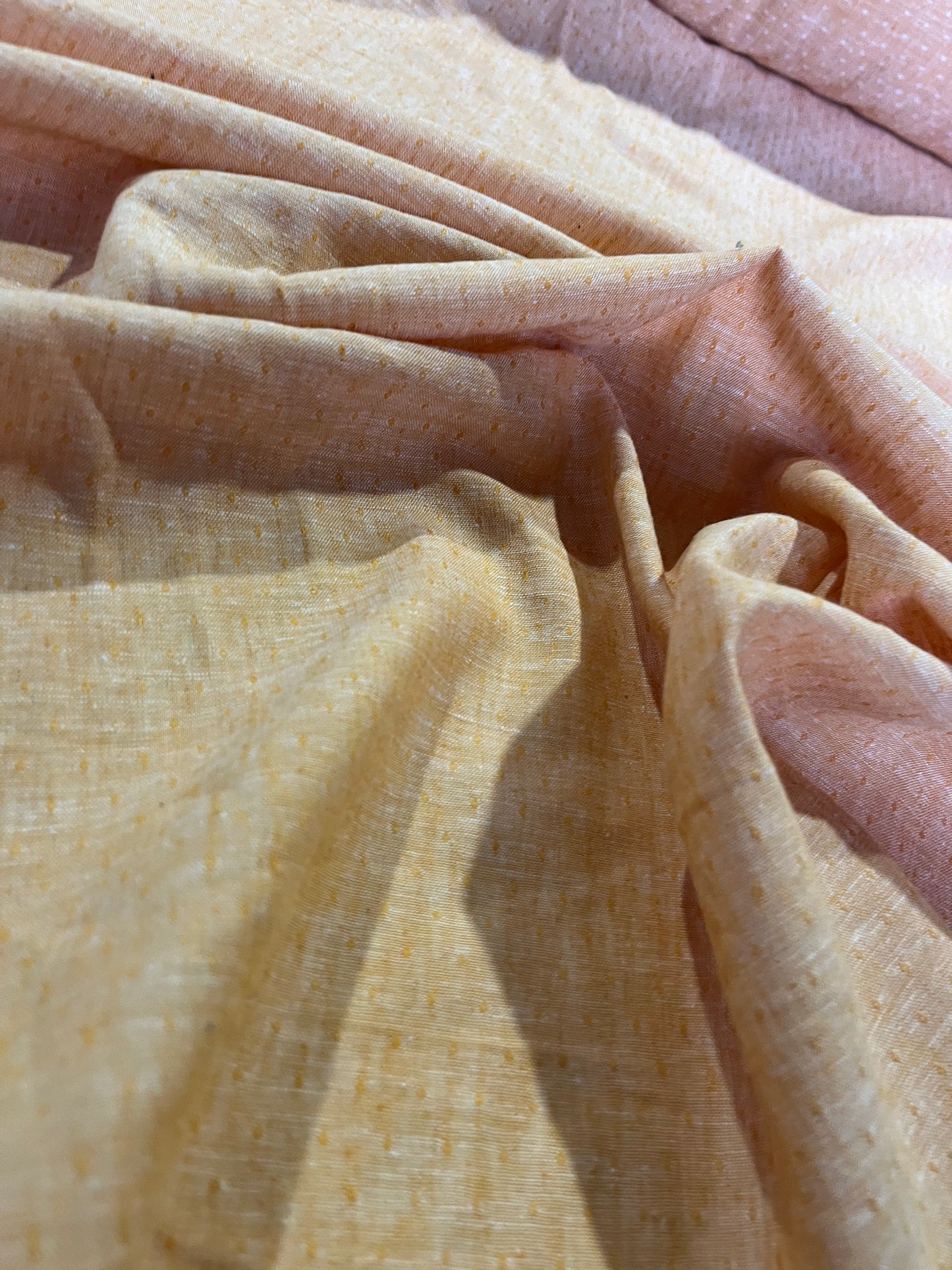 BAKU 012 midweight linen/cotton jacquard red curry