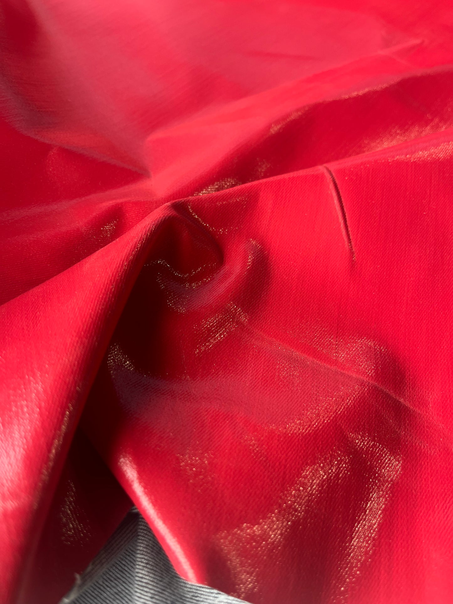 DENIM COLLECTION 017 denim with coloured coating red