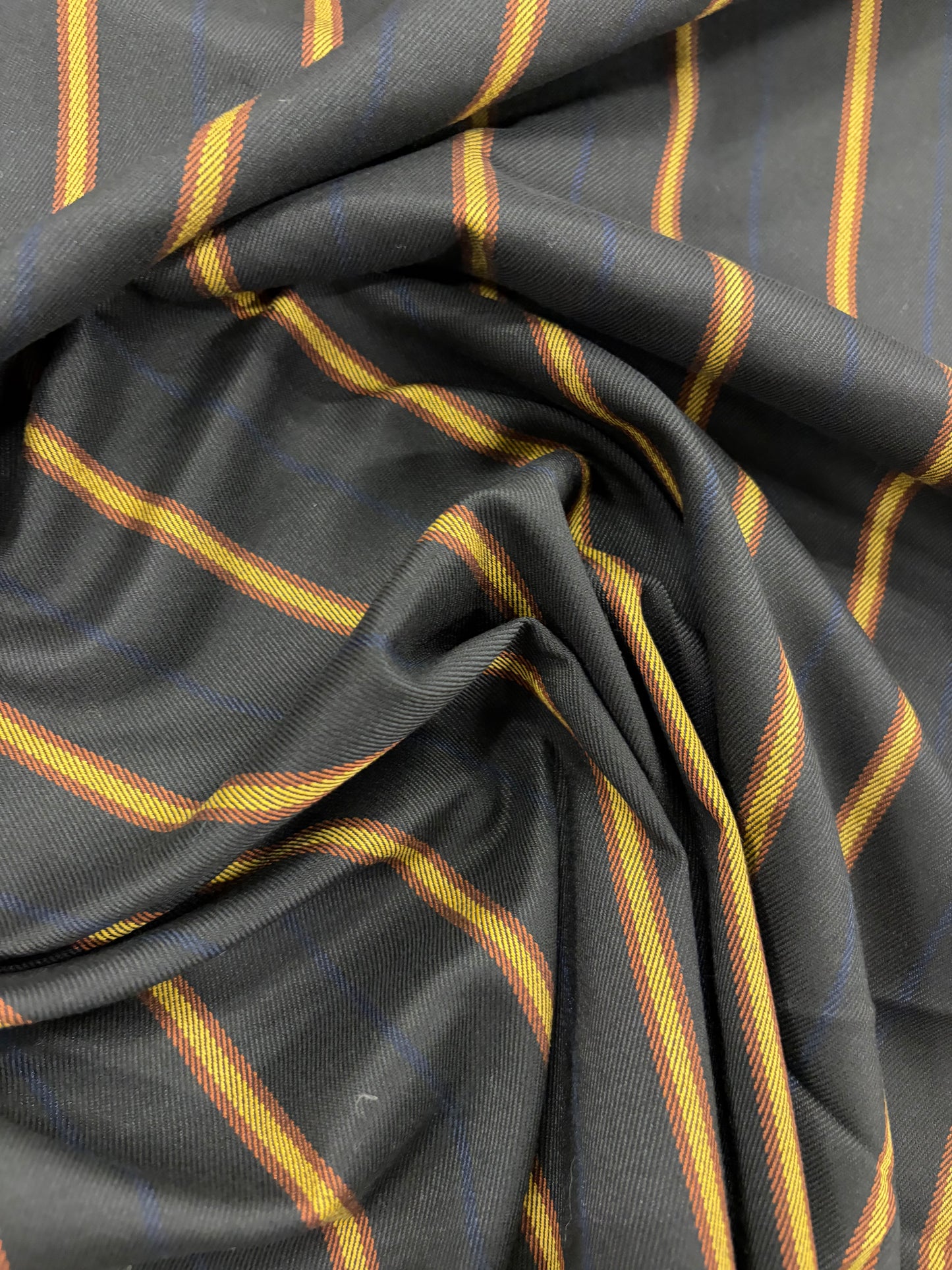 VIC 023 black striped stretch fabric