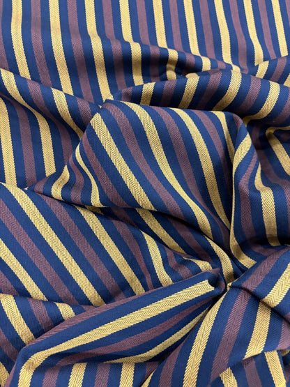VIC 024 black striped stretch fabric
