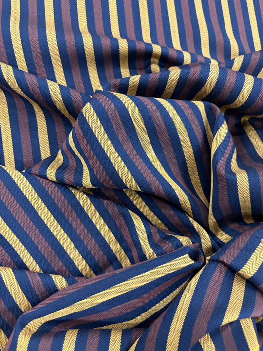 VIC 024 black striped stretch fabric