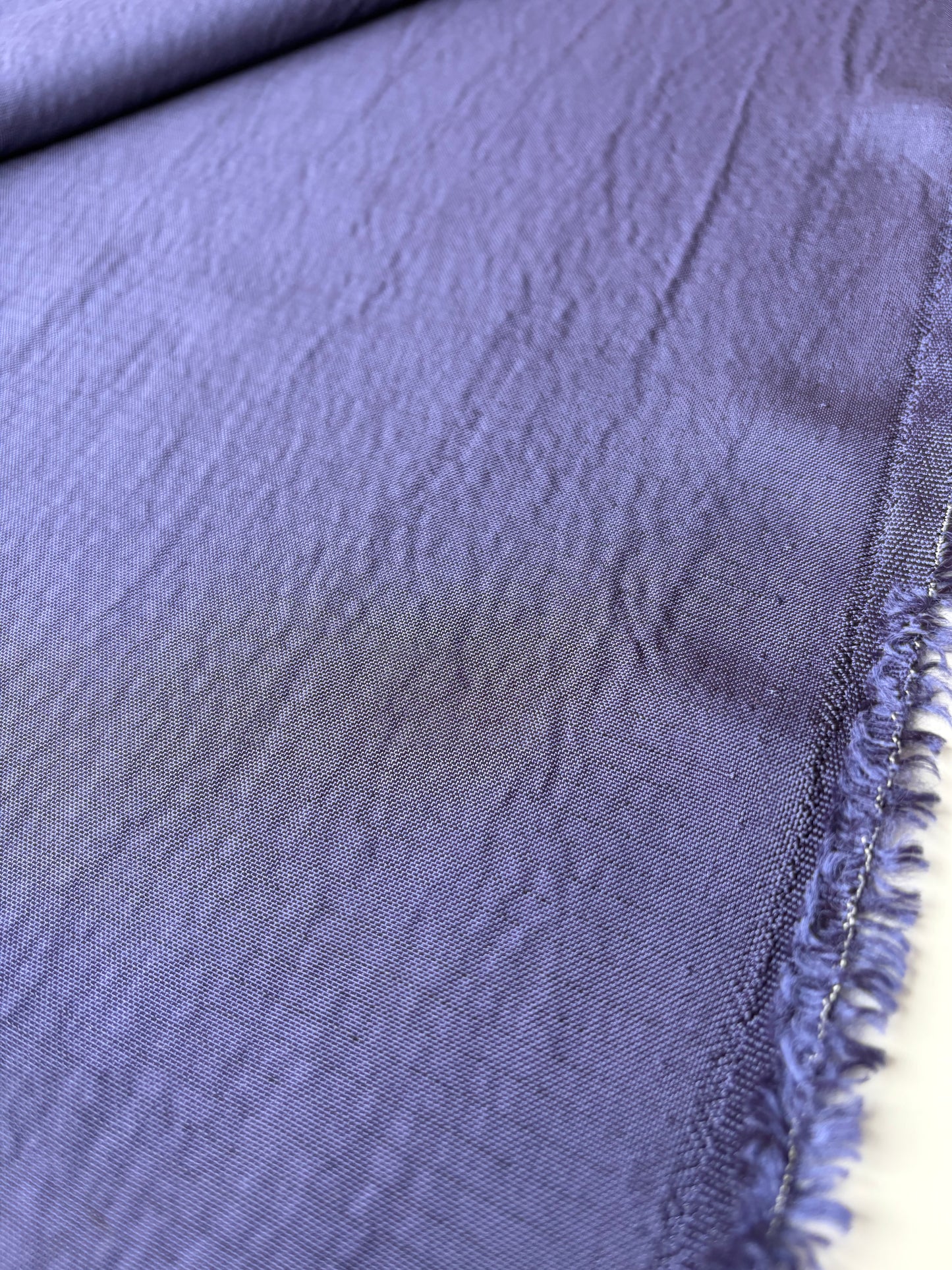 BRUCE 029 bubble crêpe cotton/polyamide indigo blue
