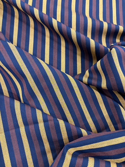 VIC 024 black striped stretch fabric