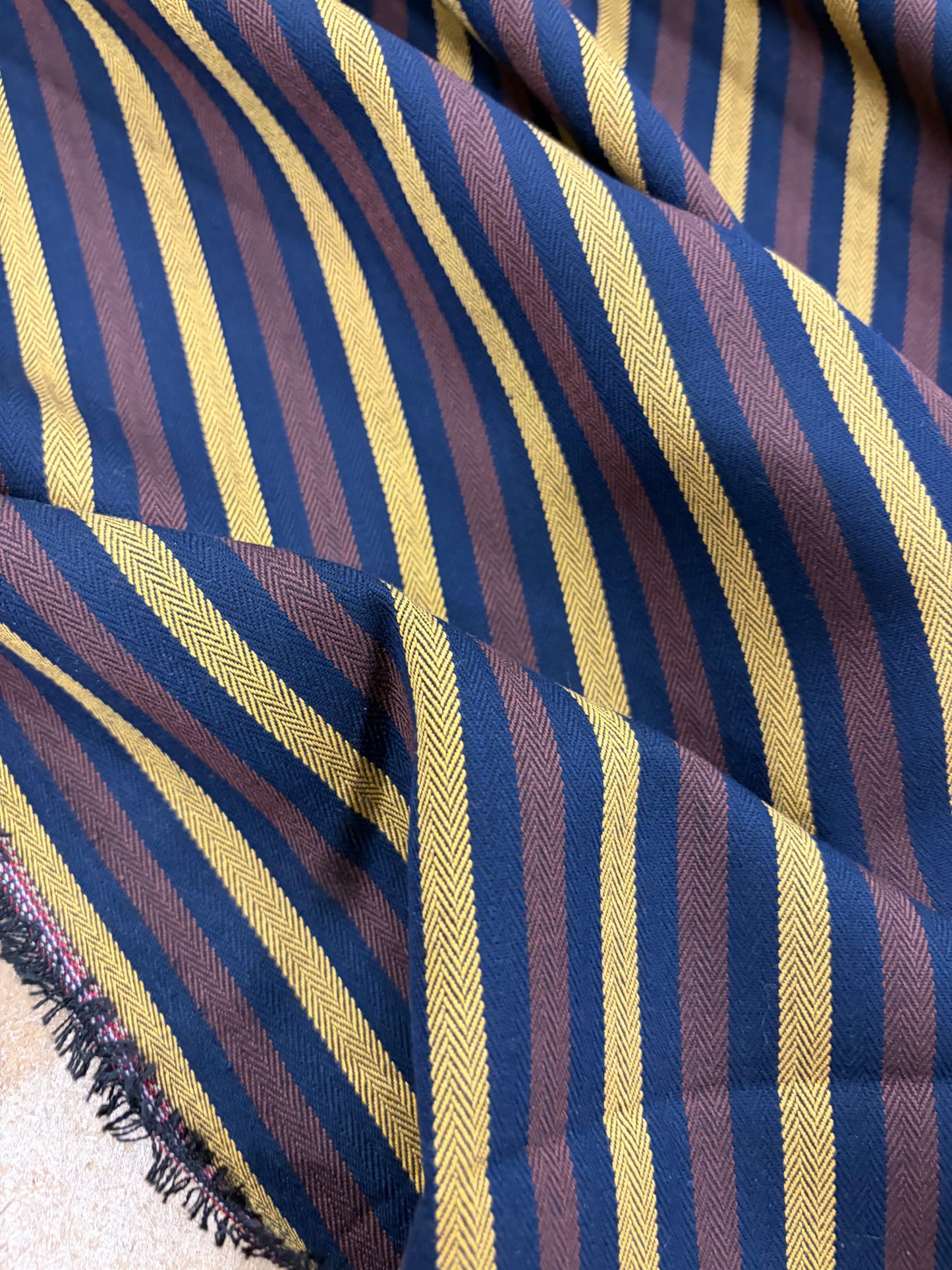 VIC 024 black striped stretch fabric