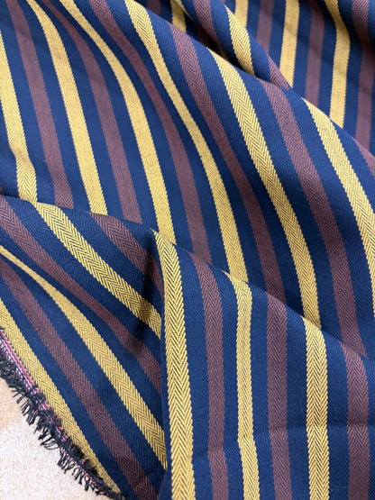 VIC 024 black striped stretch fabric