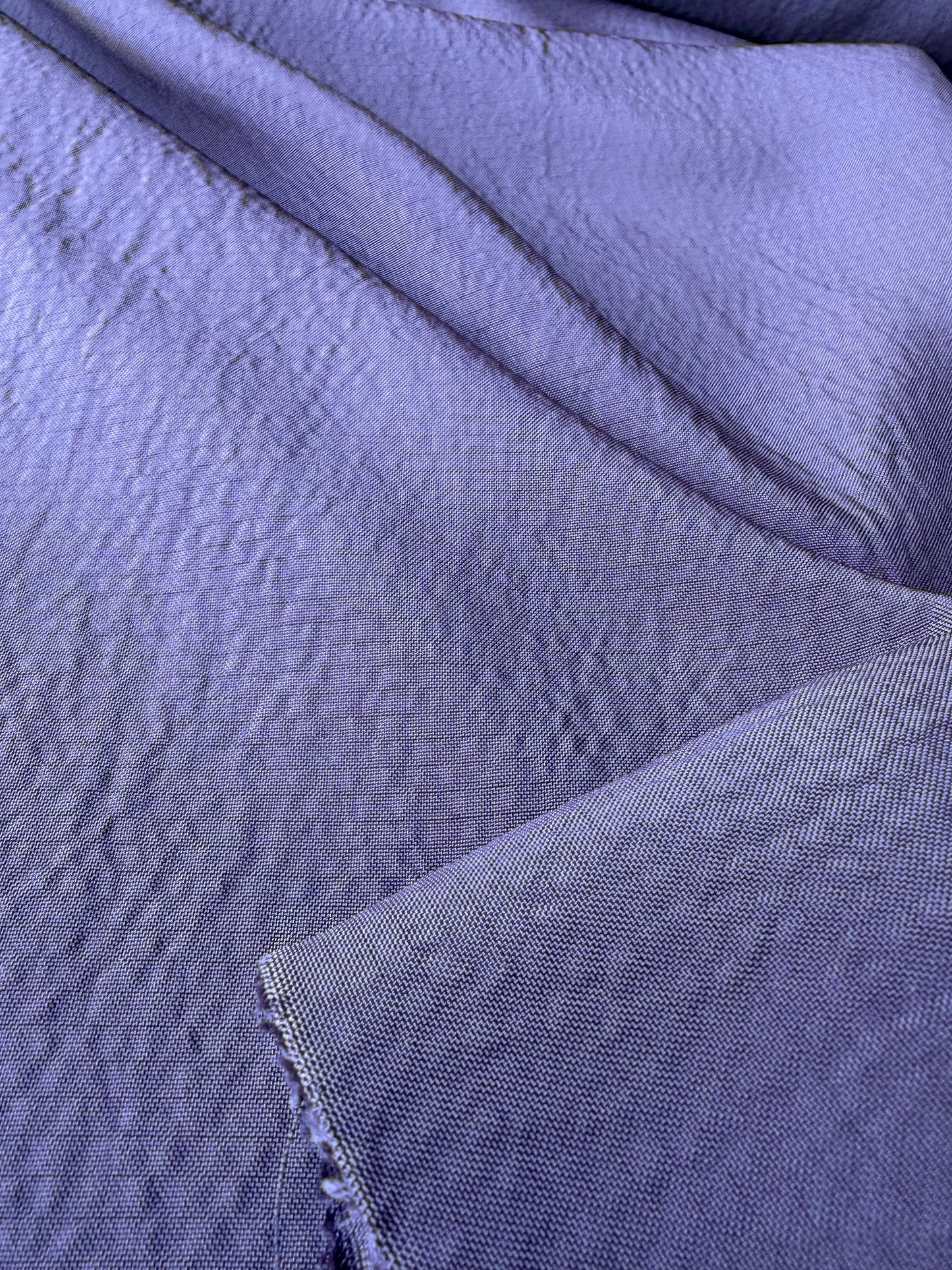 BRUCE 029 bubble crêpe cotton/polyamide indigo blue