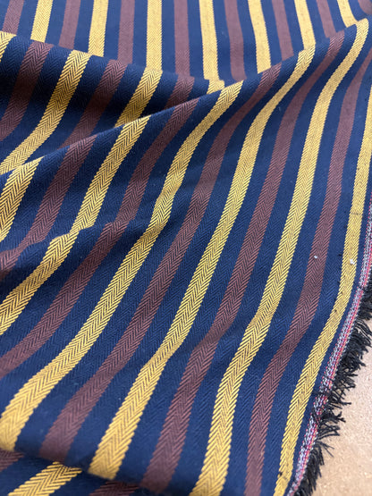 VIC 024 black striped stretch fabric