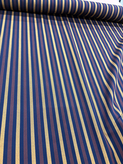 VIC 024 black striped stretch fabric