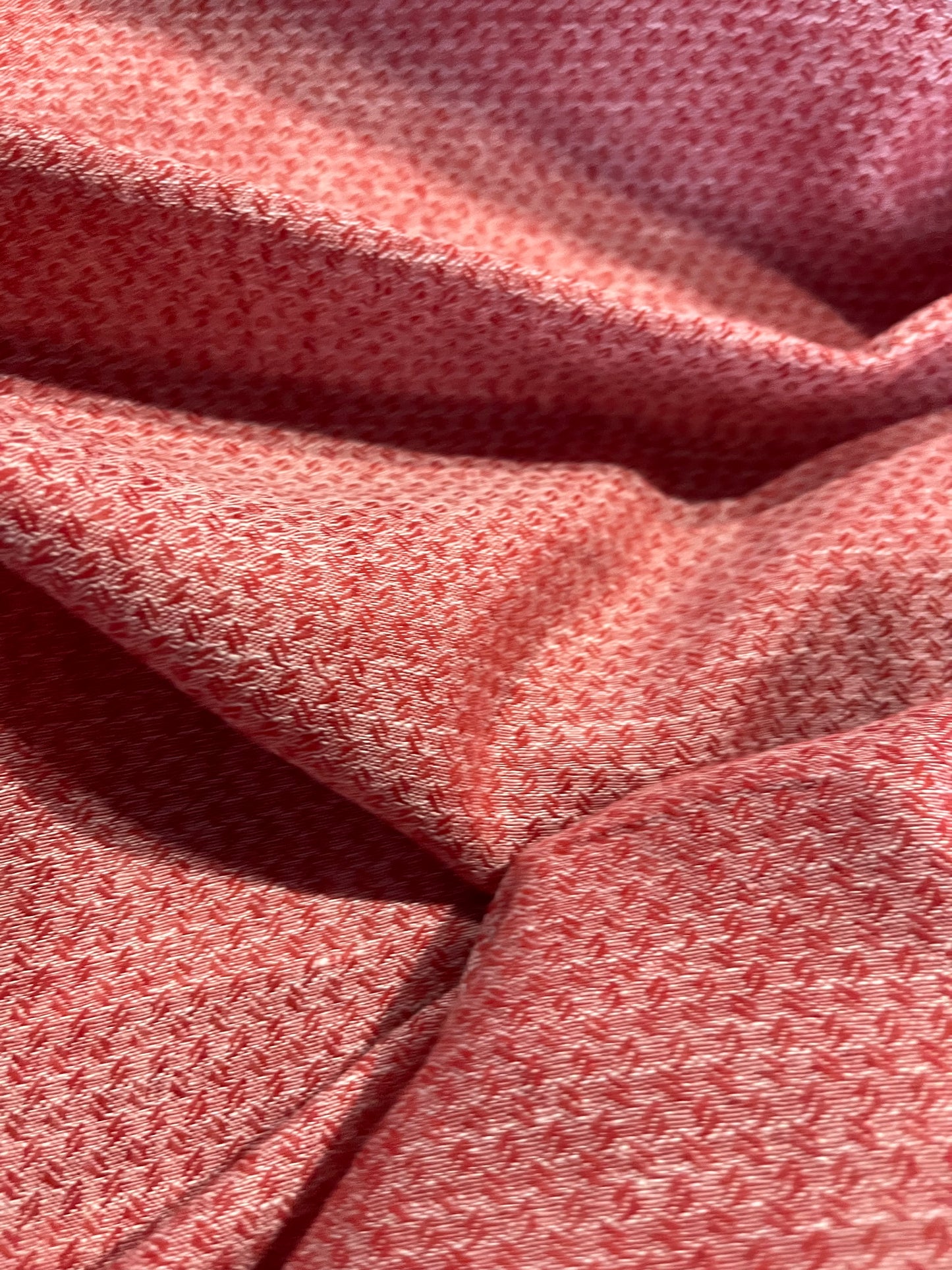 BAKU 015 midweight linen/cotton jacquard terre cuite