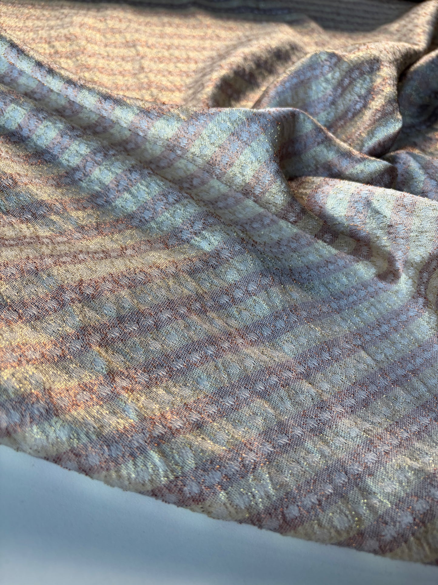 RALPH 001 sand/gold light jacquard stripes