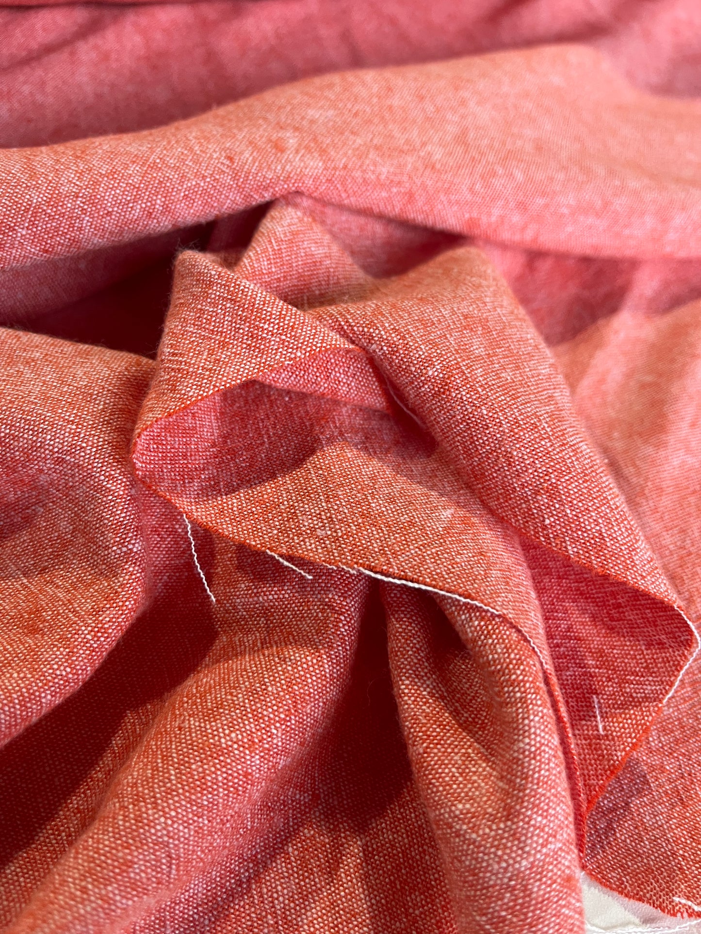 BAKU 016 washed linen/cotton red