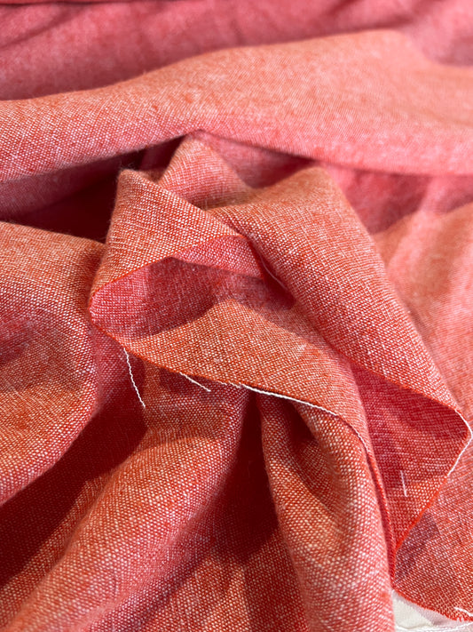 BAKU 016 washed linen/cotton red