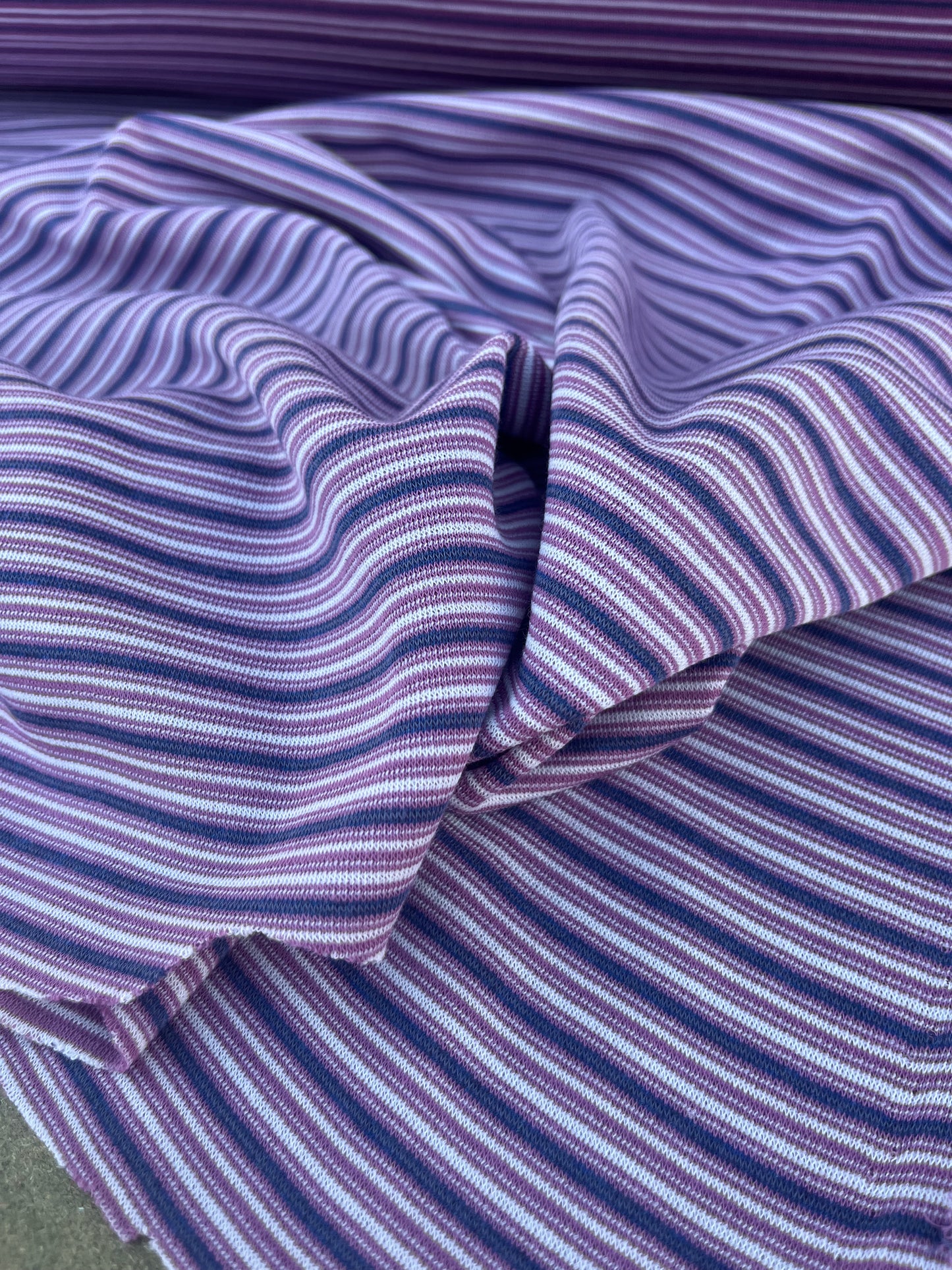EUDINE 002 cotton jersey stripes mauve