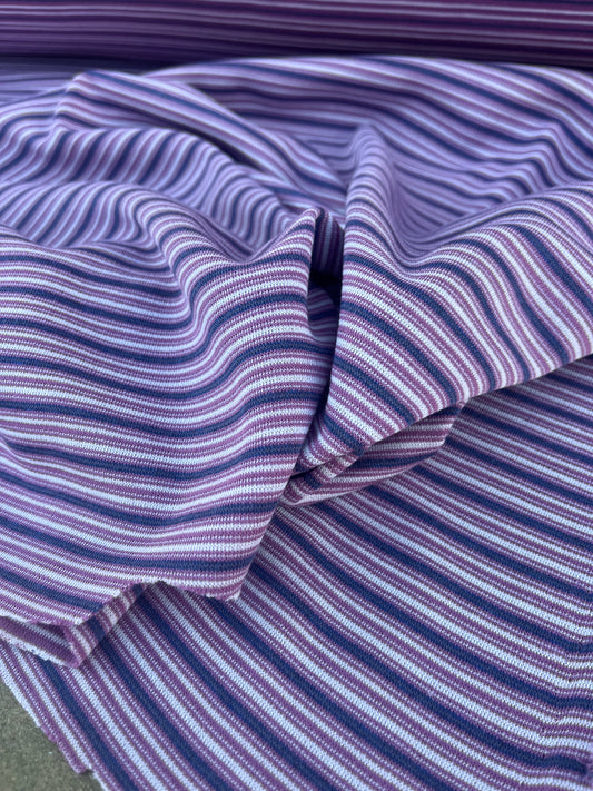 EUDINE 002 cotton jersey stripes mauve