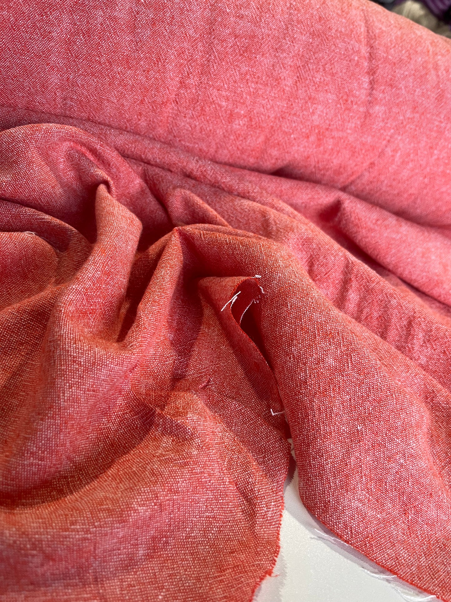 BAKU 016 washed linen/cotton red