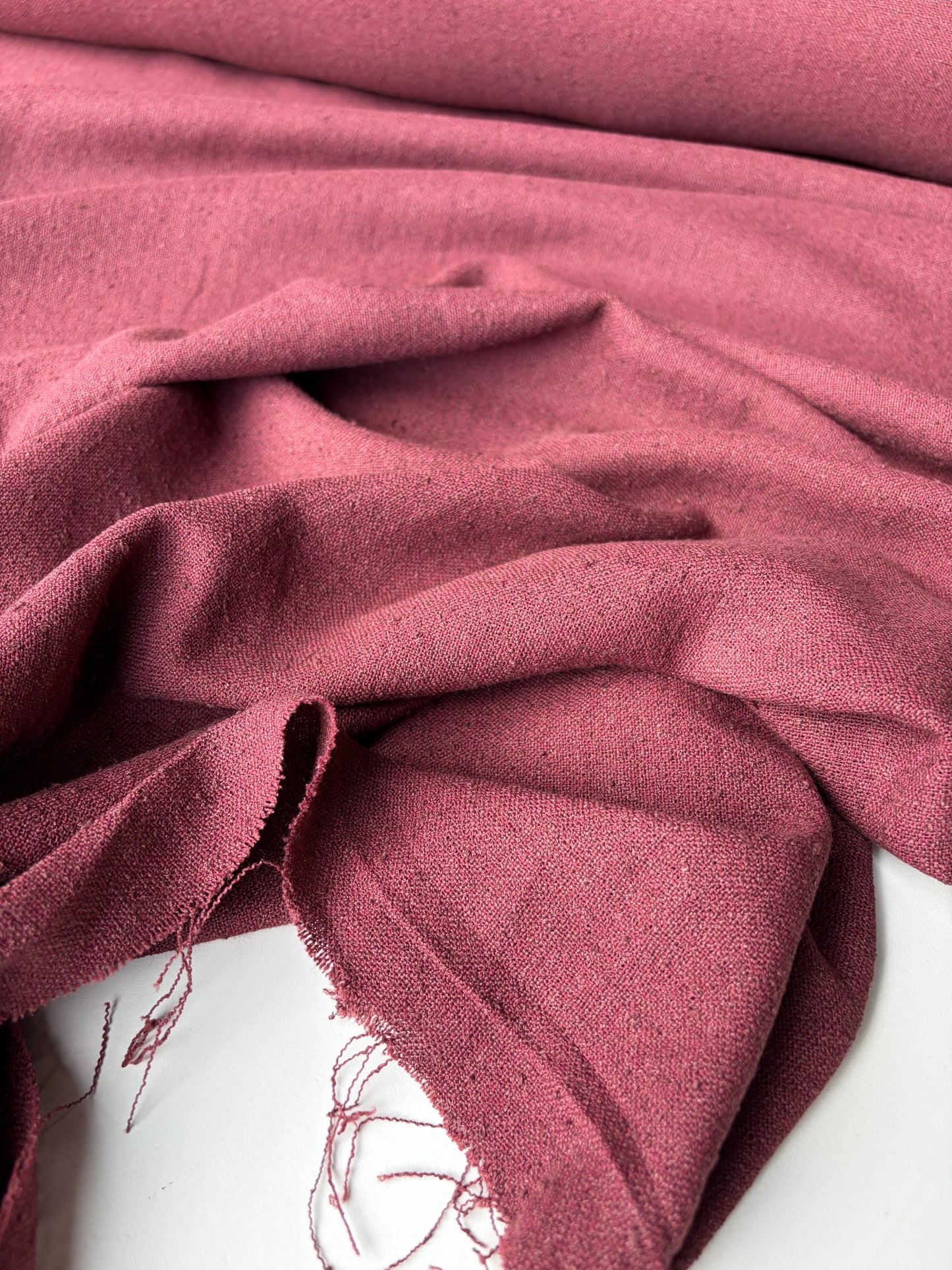 LC BRUCE 034 linen crêpe burgundy