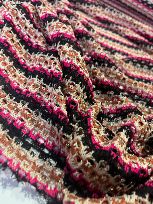 BAKU 018 cotton fantasy crochet stripes