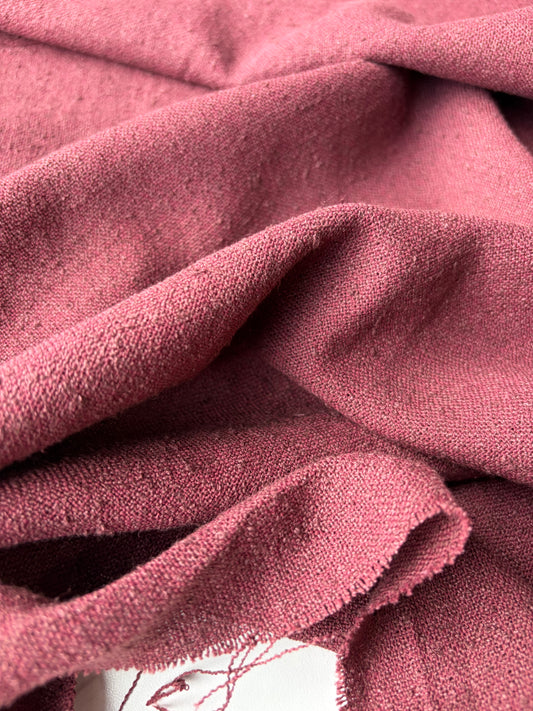 BRUCE 034 linen crêpe burgundy