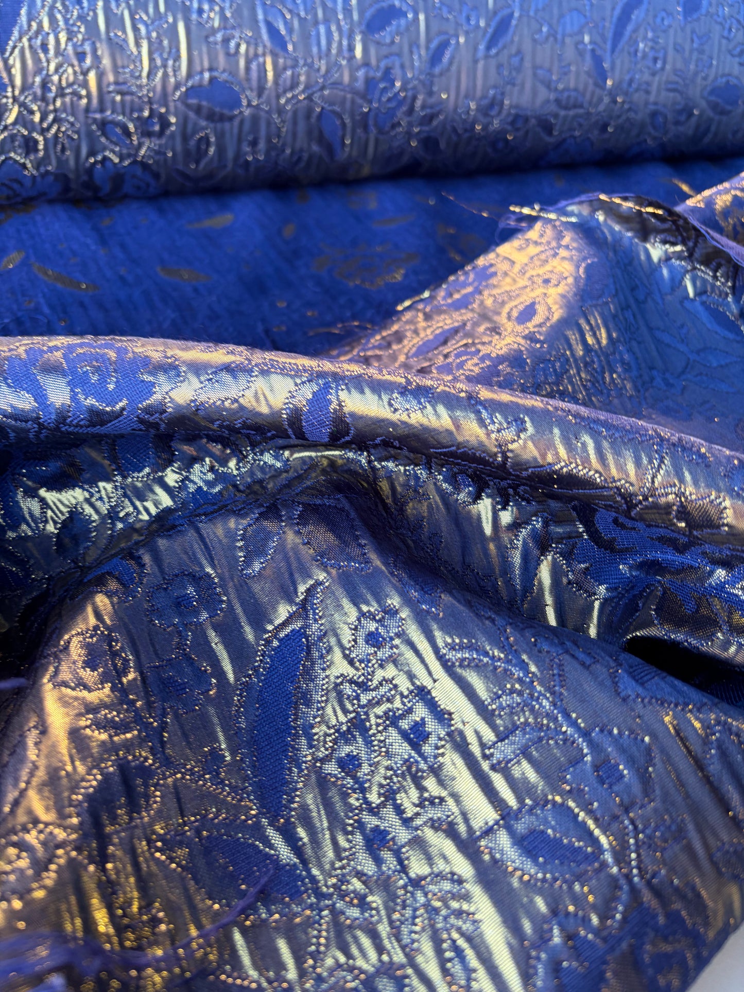 RALPH 004 indigo/gold cotton jacquard