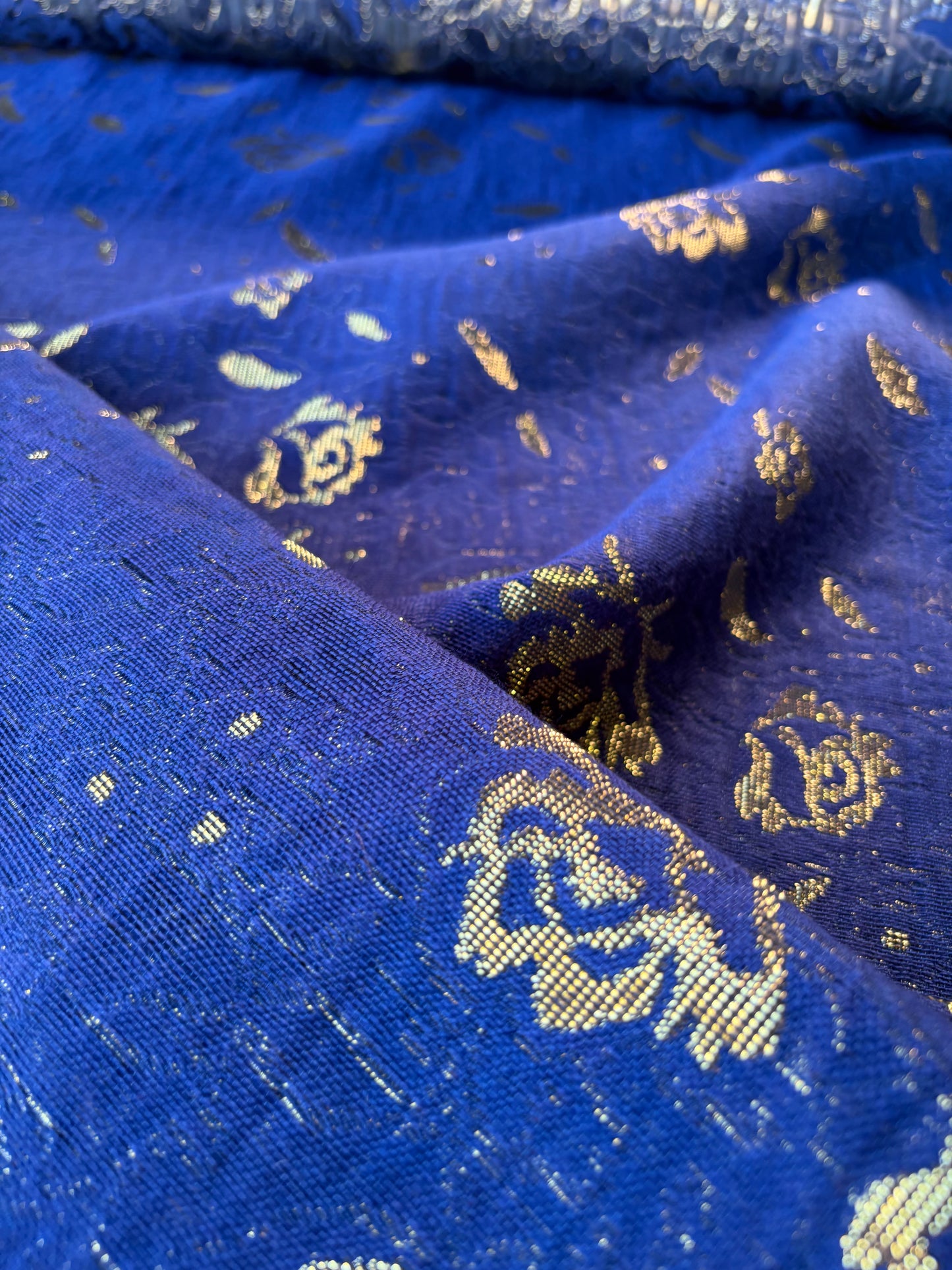 RALPH 004 indigo/gold cotton jacquard