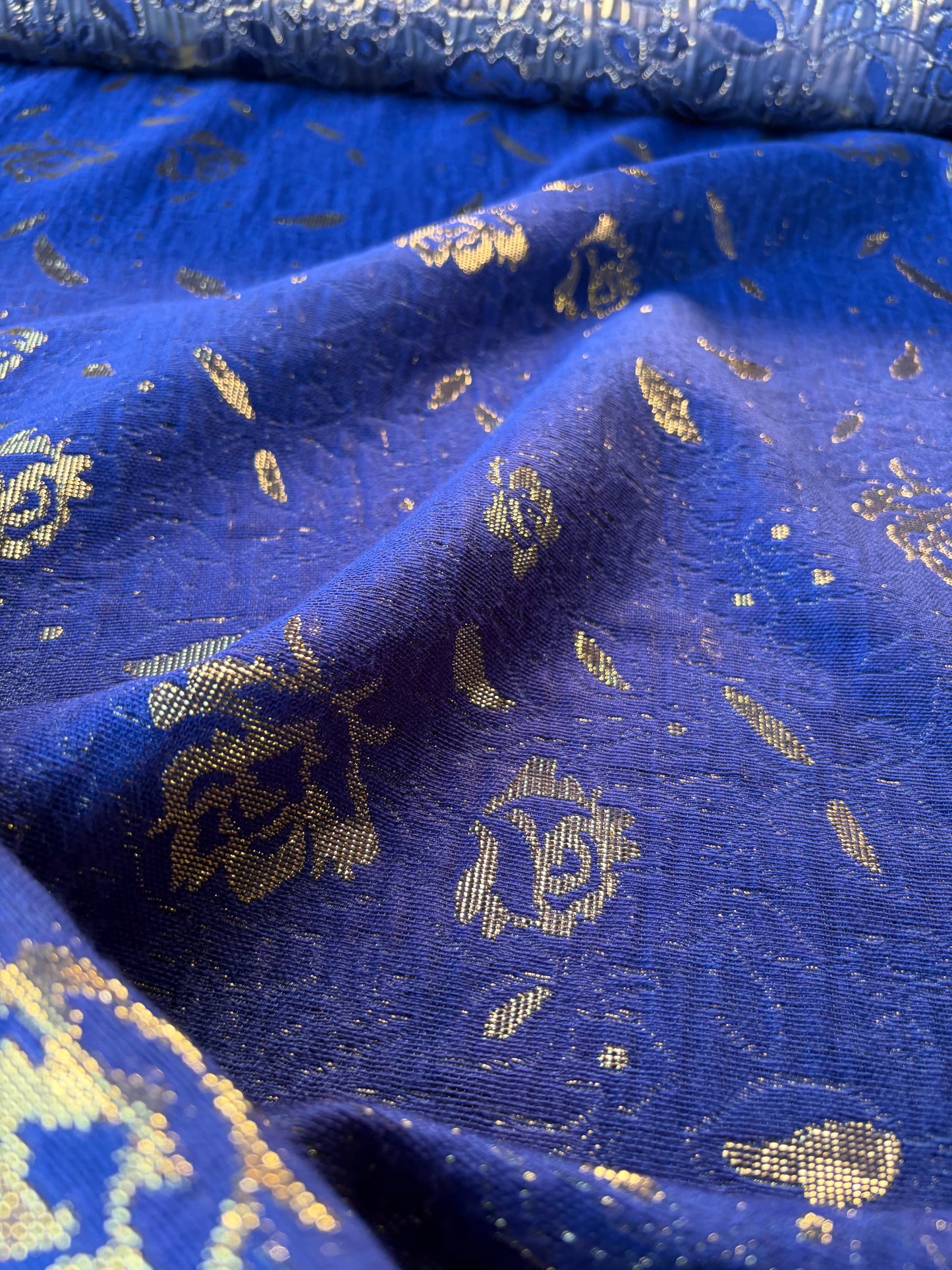 RALPH 004 indigo/gold cotton jacquard